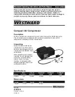 Westward 3JR69A Operating Instructions And Parts Manual preview