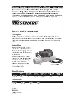 Preview for 1 page of Westward 3JR70A Operating Instructions And Parts Manual