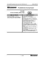 Preview for 8 page of Westward 3JR70A Operating Instructions And Parts Manual