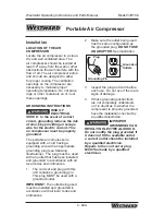 Preview for 9 page of Westward 3JR70A Operating Instructions And Parts Manual