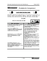 Предварительный просмотр 3 страницы Westward 3JR71 Operating Instructions And Parts Manual