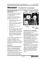 Предварительный просмотр 11 страницы Westward 3JR71 Operating Instructions And Parts Manual