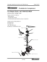 Preview for 26 page of Westward 3JR71 Operating Instructions And Parts Manual