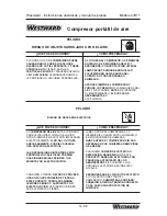 Предварительный просмотр 33 страницы Westward 3JR71 Operating Instructions And Parts Manual