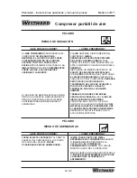 Предварительный просмотр 34 страницы Westward 3JR71 Operating Instructions And Parts Manual