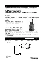 Предварительный просмотр 1 страницы Westward 49C154 Operating Instructions And Parts Manual