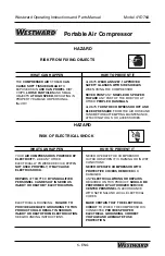 Preview for 5 page of Westward 4YD76A Operating Instructions And Parts Manual