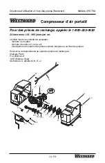 Preview for 70 page of Westward 4YD76A Operating Instructions And Parts Manual