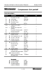 Preview for 71 page of Westward 4YD76A Operating Instructions And Parts Manual