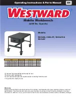 Предварительный просмотр 1 страницы Westward 52CL54 Operating Instructions & Parts Manual