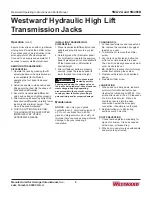 Preview for 2 page of Westward 5M466B Operating Instructions & Parts Manual