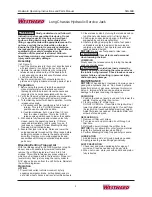 Preview for 2 page of Westward 5ML69B Operating Instructions Manual