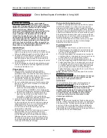 Preview for 12 page of Westward 5ML69B Operating Instructions Manual