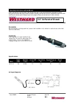 Предварительный просмотр 1 страницы Westward 5ZL11G Operating Instructions And Parts Manual