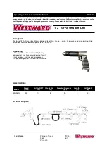 Preview for 1 page of Westward 5ZL26G Operating Instructions And Parts Manual