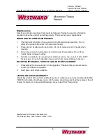 Preview for 6 page of Westward 6PAG3 Operating Instructions Manual