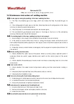 Preview for 14 page of Westweld MS-1000W User Manual