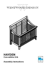 Westwood Design HAYDEN Assembly Instructions Manual предпросмотр