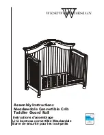 Предварительный просмотр 1 страницы Westwood Design Meadowdale Convertible Crib Toddler Guard Rail Assembly Instructions