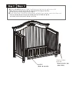 Предварительный просмотр 5 страницы Westwood Design Meadowdale Convertible Crib Toddler Guard Rail Assembly Instructions