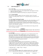 Preview for 10 page of Wet Labs ECO VSF User Manual