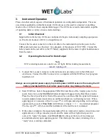 Preview for 13 page of Wet Labs ECO VSF User Manual