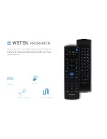 Preview for 3 page of WeTek Pro Remote User Manual