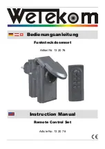 Preview for 2 page of Wetekom 13 20 76 Instruction Manual