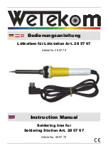 Wetekom 28 57 75 Instruction Manual preview