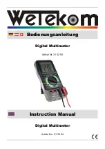 Preview for 2 page of Wetekom 31 32 54 Instruction Manual