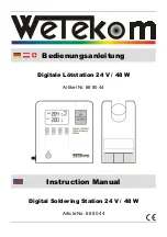 Preview for 1 page of Wetekom 688044 Instruction Manual