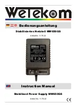 Preview for 2 page of Wetekom MW650GS Instruction Manual