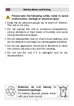 Preview for 6 page of Wetekom Tyre Pressure & Tread Depth Gauge Instruction Manual