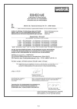 Предварительный просмотр 148 страницы Wetrok Speedmatic Tornado B Operating Instructions Manual