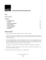 Wetstyle LINEA VANITY Installation Manual preview