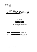 WEVI VW-5 Operating Instructions Manual preview