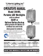 WF Harris Lighting 300-WL Operator'S Manual preview