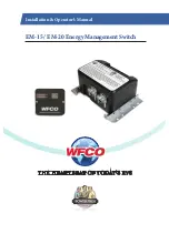 WFCO EM-15 Installation & Operator'S Manual предпросмотр