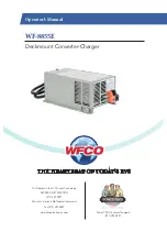 WFCO WF-8855E Operator'S Manual preview