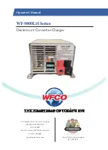 Preview for 1 page of WFCO WF-9800LiS Series Operator'S Manual