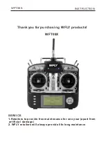 Preview for 2 page of Wfly WFT08X Instruction Manual