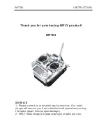 Preview for 2 page of Wfly WFT09 Instruction Manual