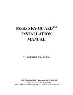 Предварительный просмотр 1 страницы WG SECURITY SKY-GUARD Installation Manual