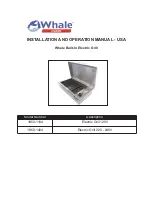 Whale 1850-1104 Installation And Operation Manual preview