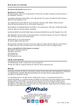 Preview for 12 page of Whale SL5502 Operating Instructions Manual