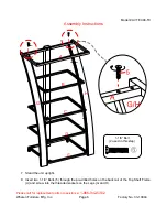 Предварительный просмотр 6 страницы Whalen Audio Video Tower Assembly Instructions Manual