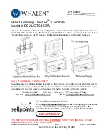 Preview for 1 page of Whalen BBXLGTS46DW Instruction Manual