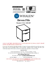 Предварительный просмотр 1 страницы Whalen Devon File EC-DEDF Assembly Instructions Manual