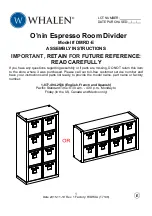 Whalen DMRD-E Assembly Manual preview