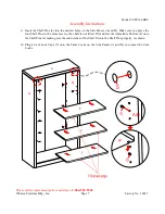 Предварительный просмотр 7 страницы Whalen Legeant Bookcase Instruction Manual